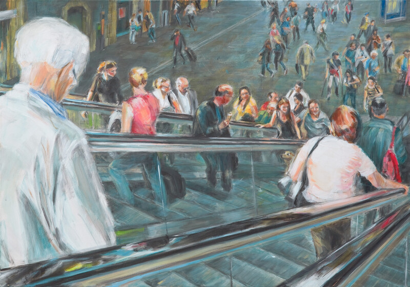 Glückliche Fahrt, 2010 – 70x100 cm, Acryl auf Leinwand