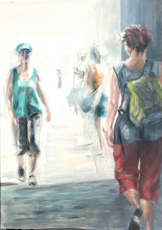 Sich finden (Passage 2), 2014 /2025 – 100x140 cm, Acryl uaf Leinwand