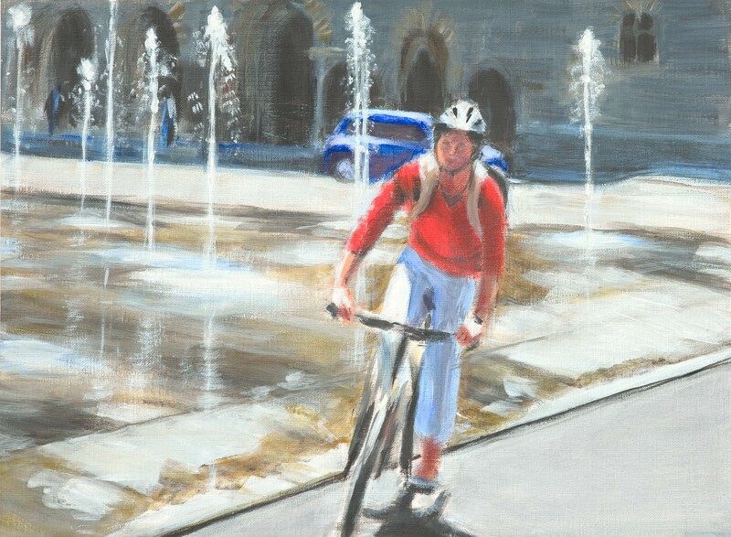 Fahrt 1, 2011 – 26x35 cm, Acryl auf Papier (SOLD)