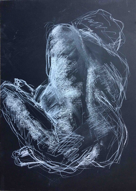 2022, mit weisser Kreide (SOLD)