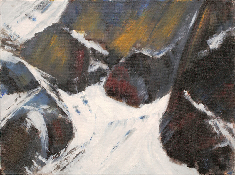 Sils 10, 2007 – 30x40 cm, Acryl auf Leinwand